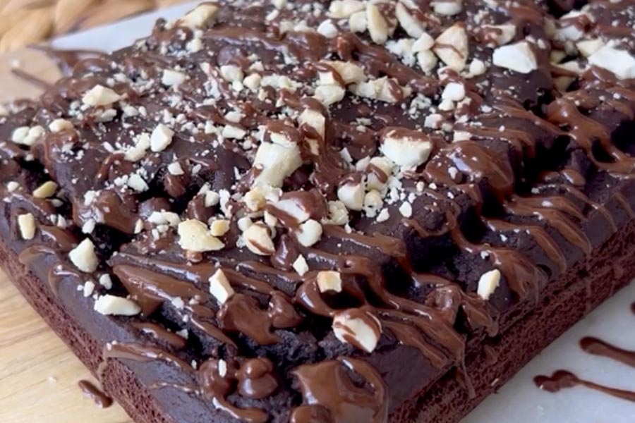 Bizcocho de plátano y chocolate