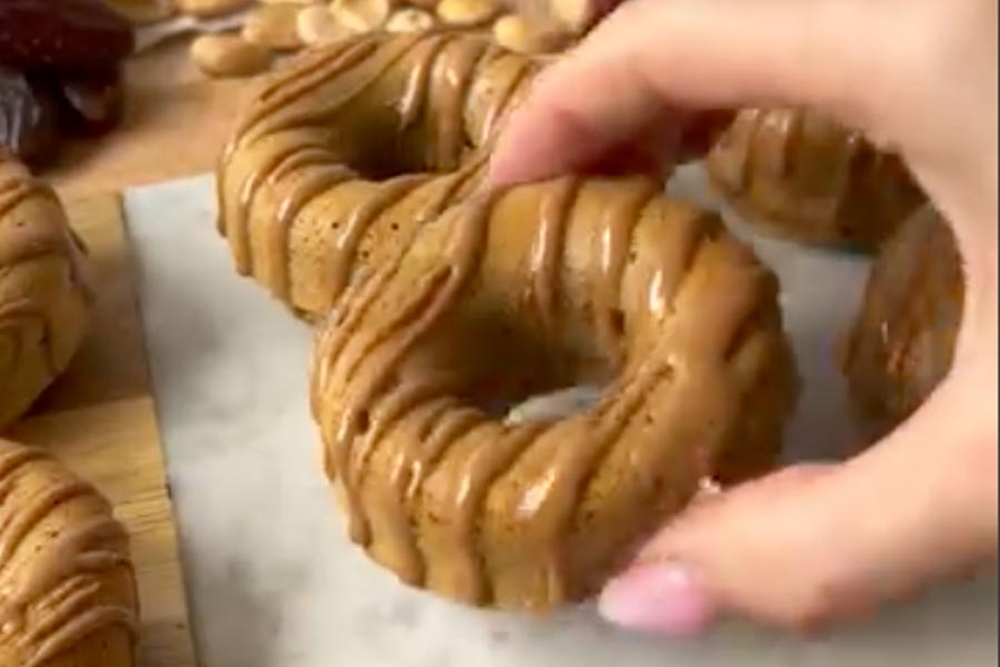 Donuts manzana y almendras