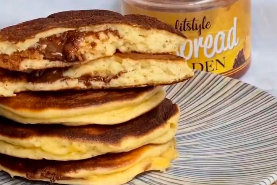 Dorayakis de bombón de avellana receta