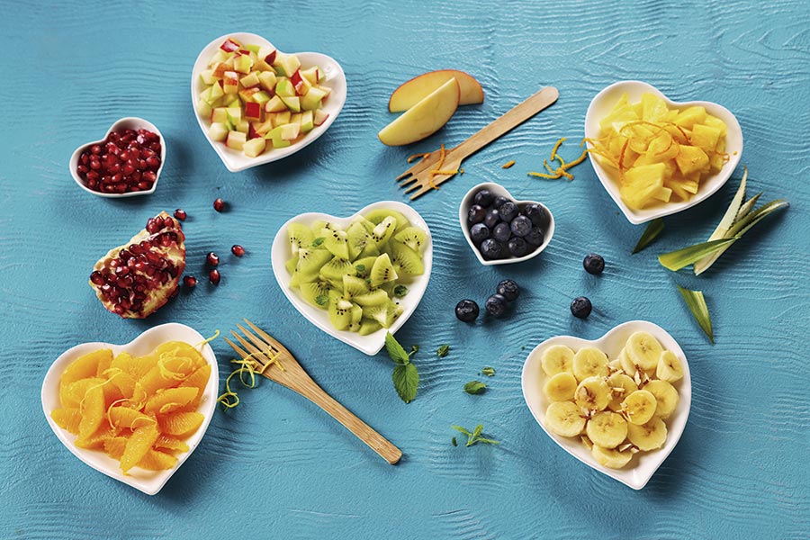 Frutas frescas y deshidratadas