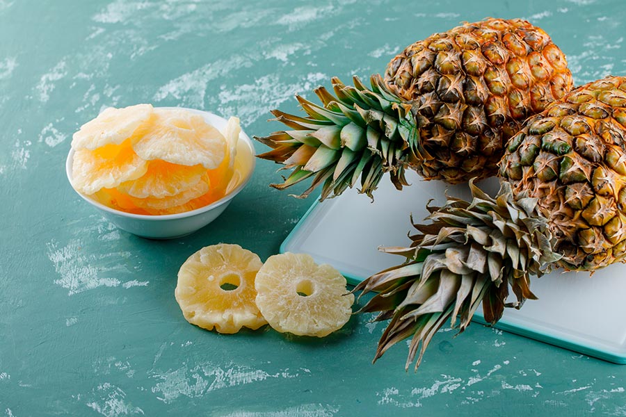 Piña deshidratada meddits