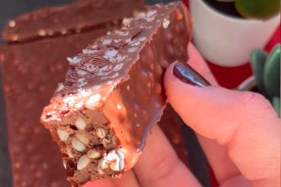 Turrón chocolate casero