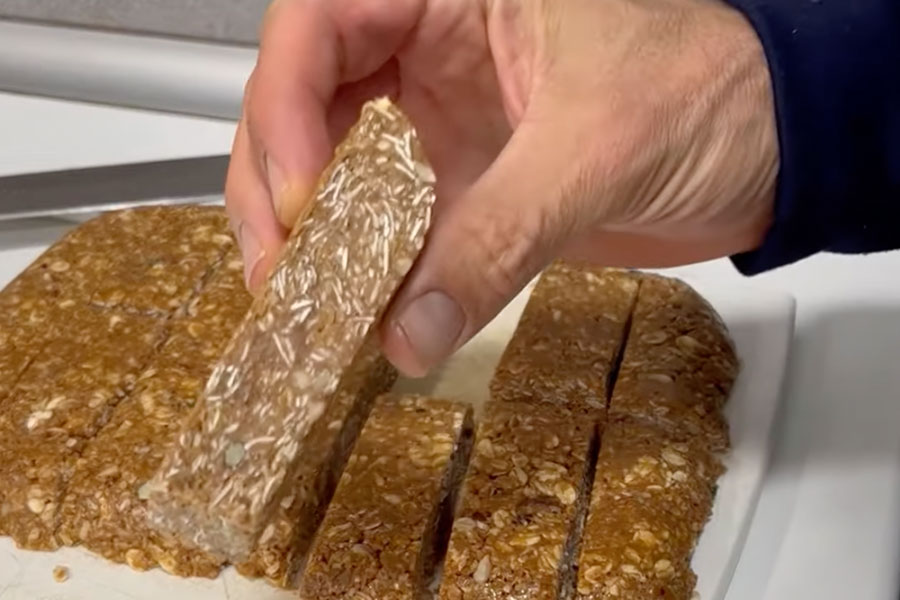 barritas energéticas miel avena y almendras