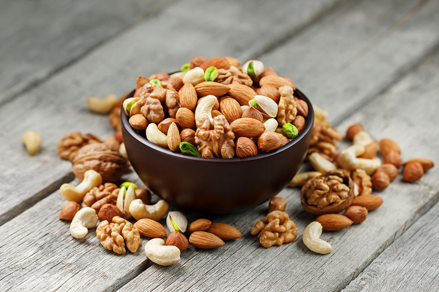 cuenco de frutos secos