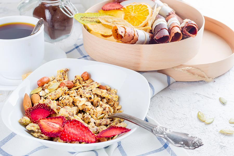 desayuno saludable con frutos secos