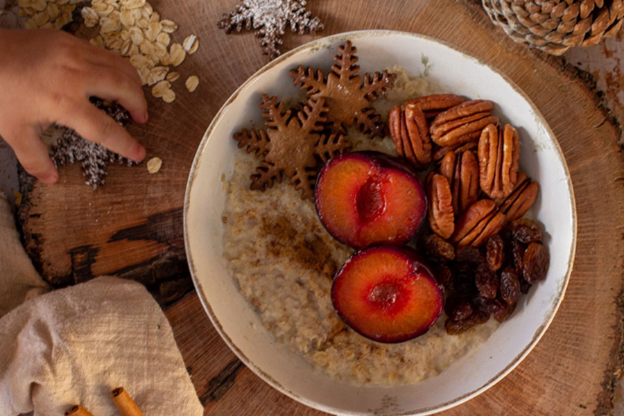 porridge avena meditts con galletas de gengibre