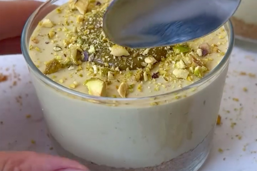 vasito cheesecake pistacho